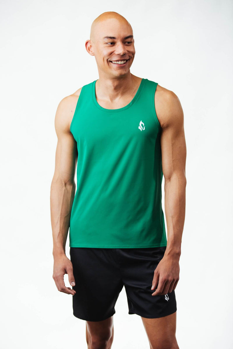 Emerald Green Training Tank Ethical Fashion Fitness Clothes Fair