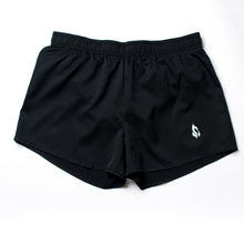 Load image into Gallery viewer, Black Sustainable &amp; Ethical Fashion Running Shorts